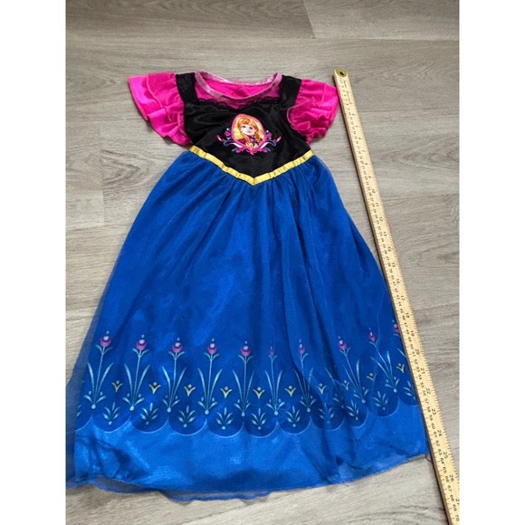 Disney Other - Disney Frozen Anna Costume Nightgown Blue Pink Black Girls Size 2T